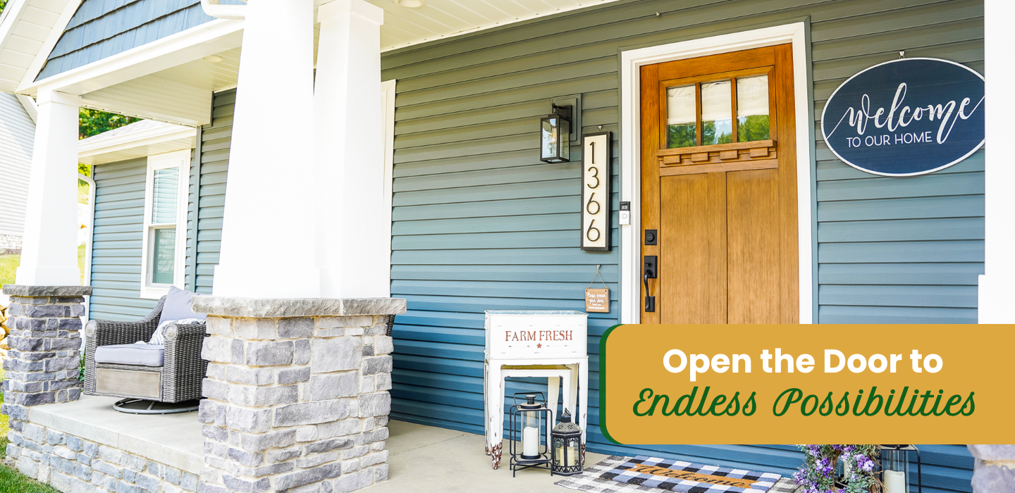 Picture of a Wendel Home, front door